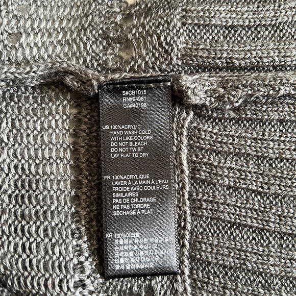 NWOT Forever 21 Gray Sweater Wrap Cardigan Short Sleeve Cocoon Tunic Dolman - Picture 4 of 14